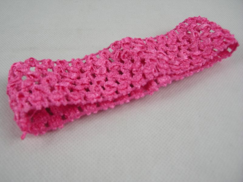 (image for) Haarband opengewerkt roze.